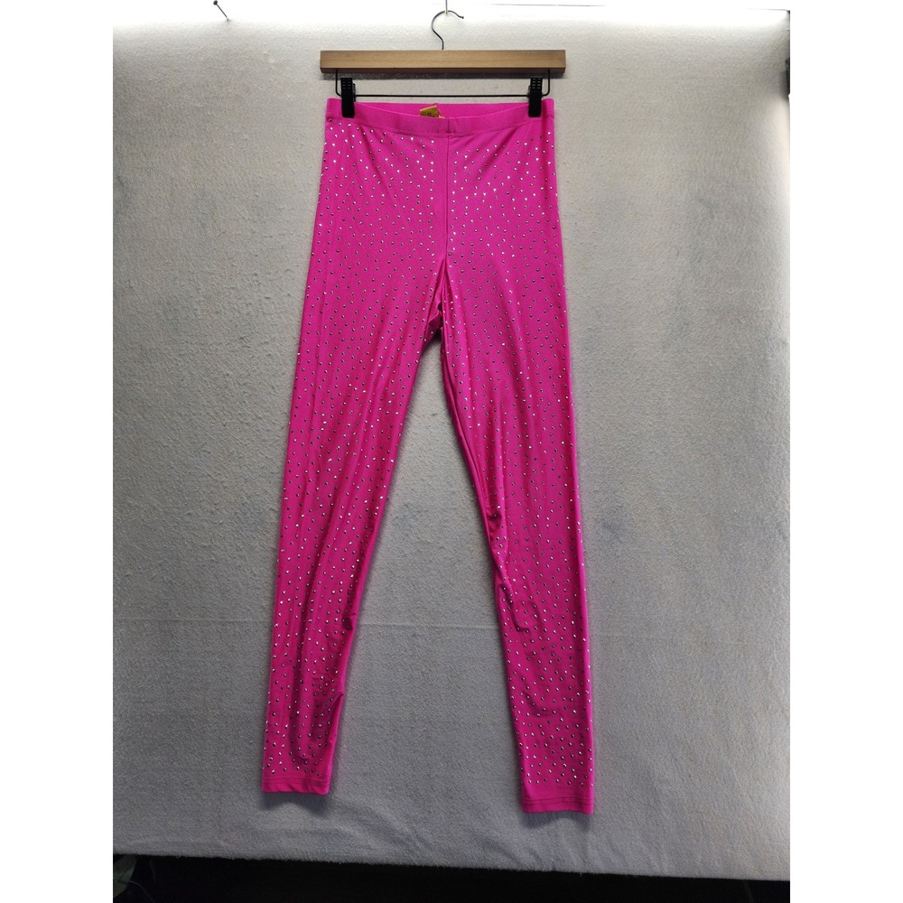 Daisy Women Hot Pink Rhinestone Cropped Zip Jacket and Leggings Set Medium - Picture 10 of 14